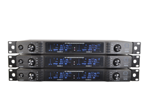 6 Way Wireless Microphone Set with Belt packs and Headsets Racked Ready to Use